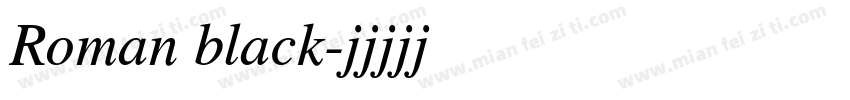 Roman black字体转换